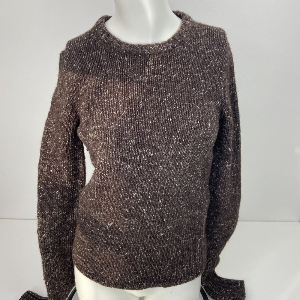 Vintage J Crew Women’s Sweater Brown Marled Size S Wool Blend. - Picture 1 of 5